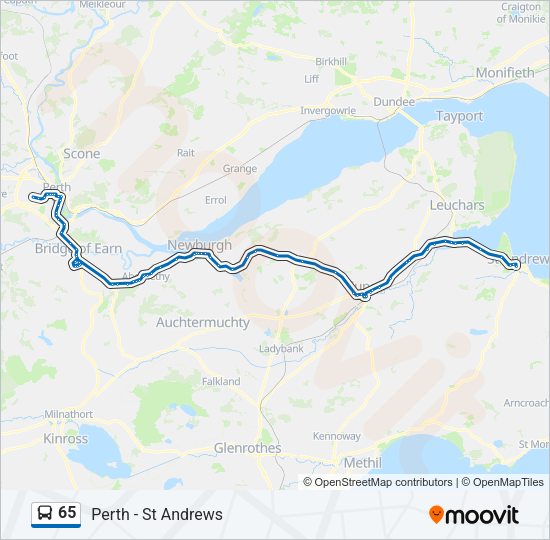 65 Bus Line Map