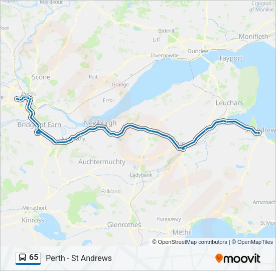 65 Bus Line Map