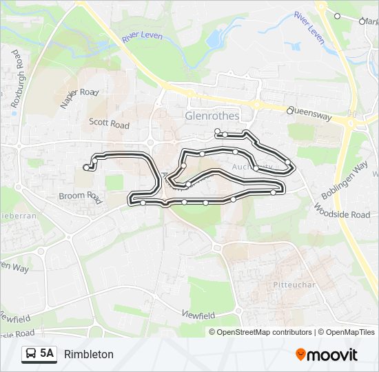 5A Bus Line Map
