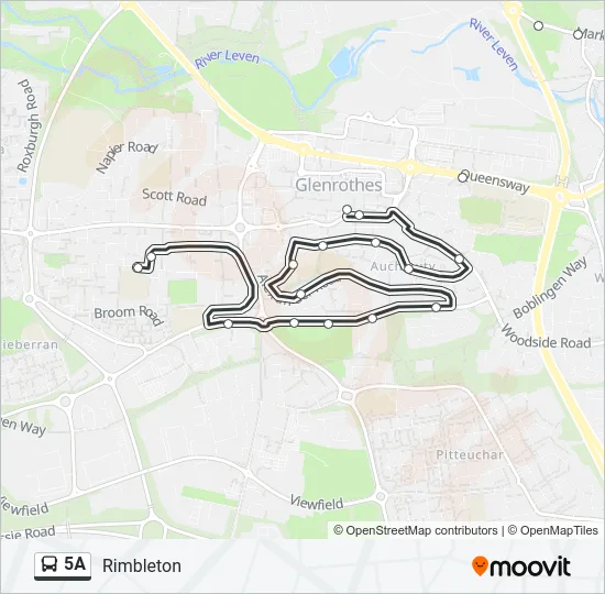 5A Bus Line Map
