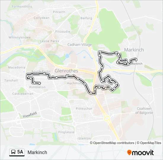 5A Bus Line Map