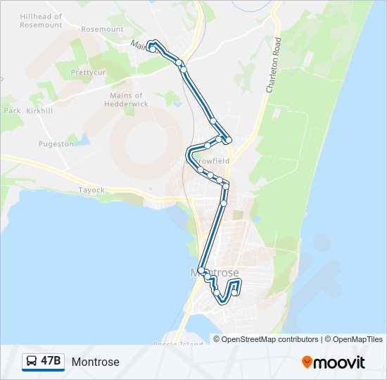 47B Bus Line Map