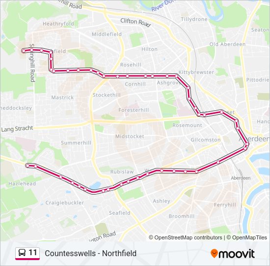 11 Bus Line Map