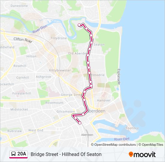 20A bus Line Map