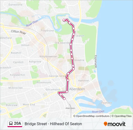 20A Bus Line Map