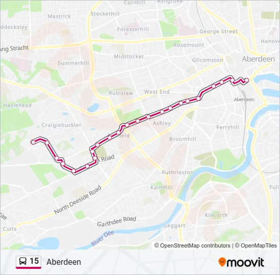 15 Bus Line Map