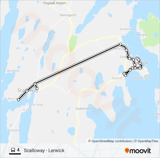 4 Bus Line Map