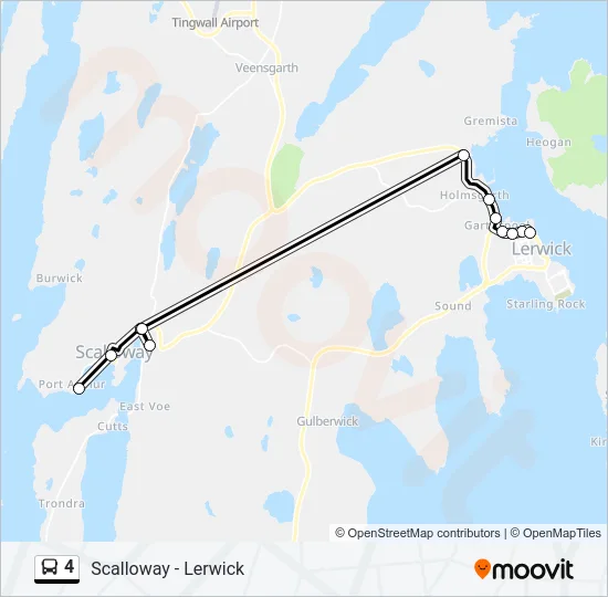 4 Bus Line Map