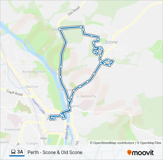 3A Bus Line Map