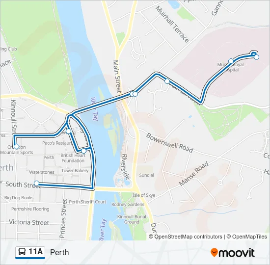 11A Bus Line Map