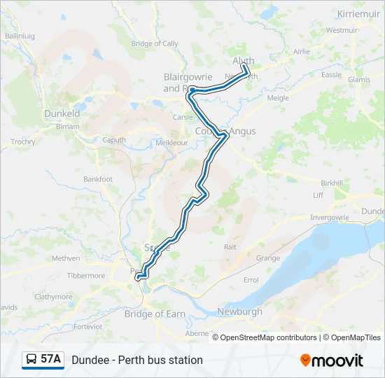 57A Bus Line Map