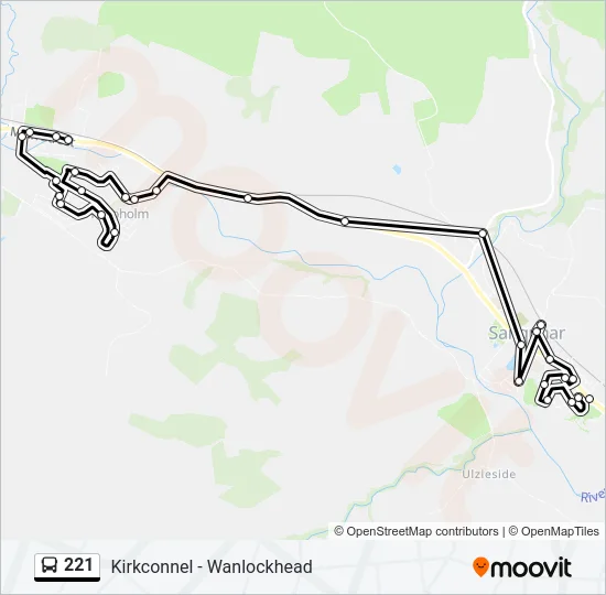 221 Bus Line Map