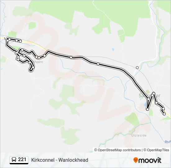 221 Bus Line Map