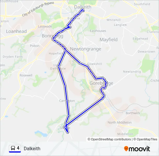 4 Bus Line Map