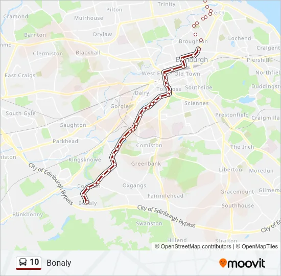 10 Bus Line Map