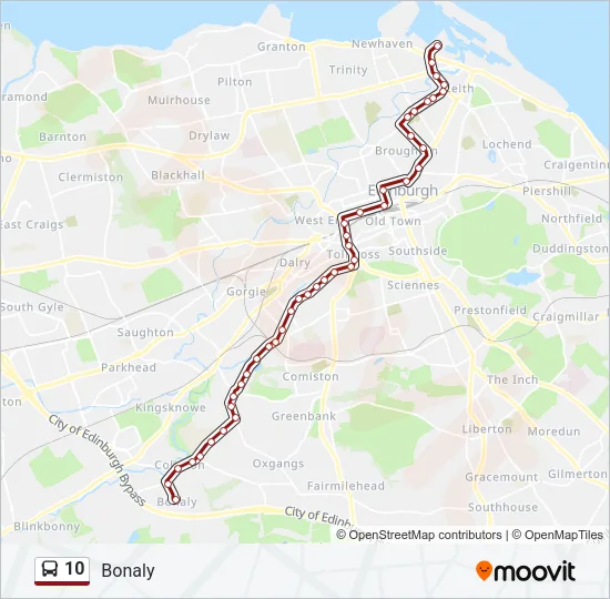 10 Bus Line Map