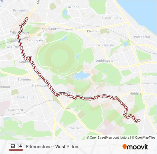 14 Route: Schedules, Stops & Maps - Broughton (Updated)