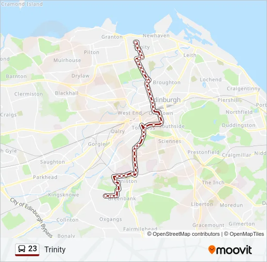 23 Bus Line Map