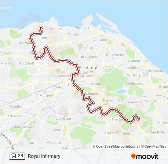 24 Bus Line Map