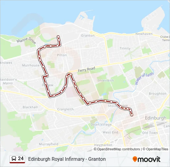 24 Bus Line Map