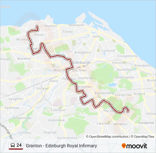 24 Bus Line Map