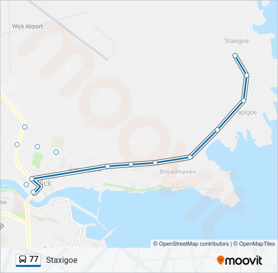 77 Bus Line Map