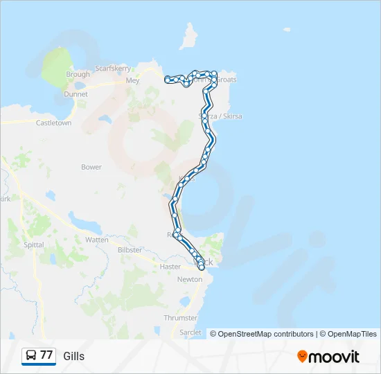 77 Route: Schedules, Stops & Maps - Gills (Updated)