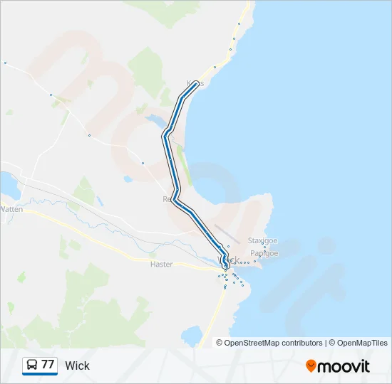 77 Bus Line Map