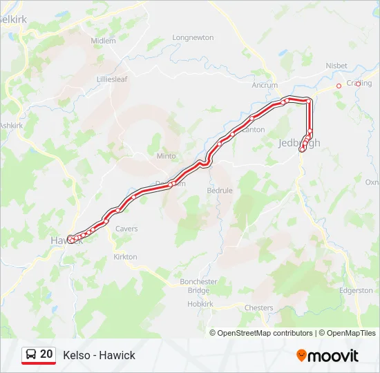 20 Bus Line Map