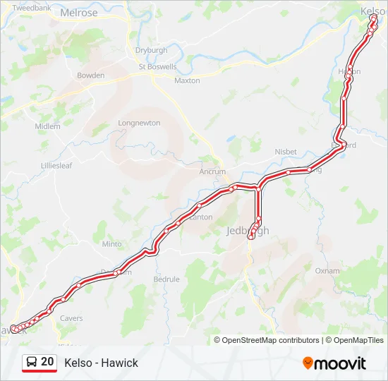 20 Bus Line Map
