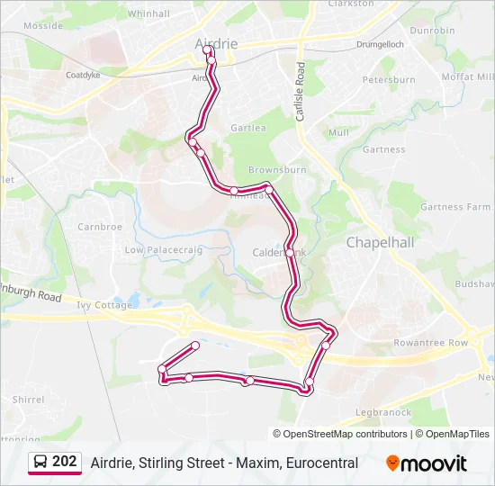202 Bus Line Map