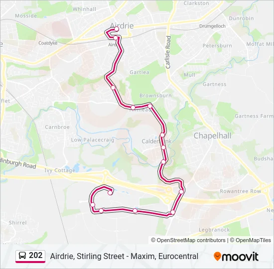 202 Bus Line Map