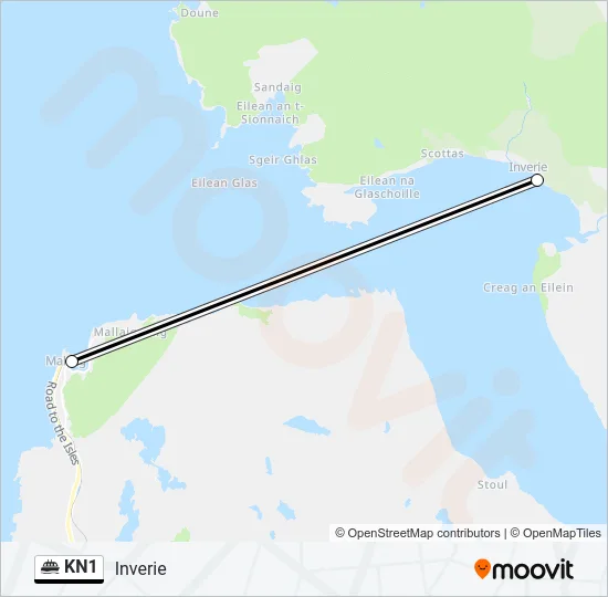 KN1 Ferry Line Map