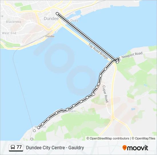 77 Bus Line Map