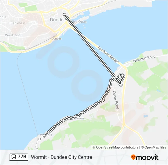 77B Bus Line Map