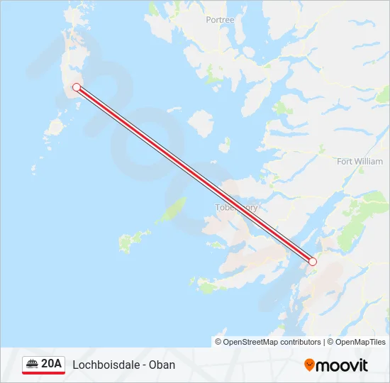 20A Ferry Line Map