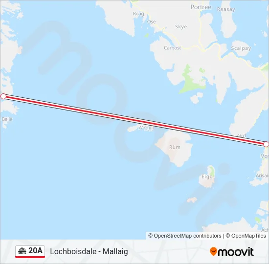 20A Ferry Line Map