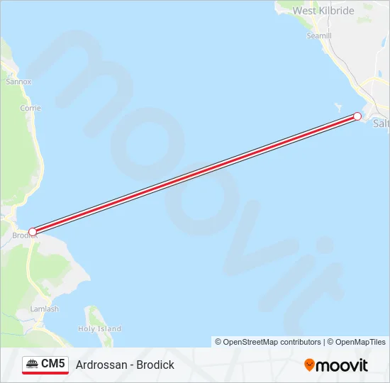 CM5 Ferry Line Map