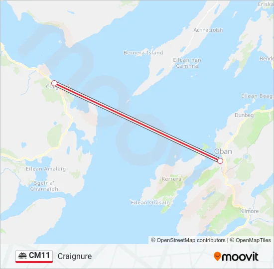 CM11 Ferry Line Map