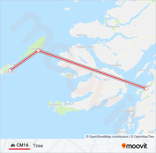 CM16 Ferry Line Map