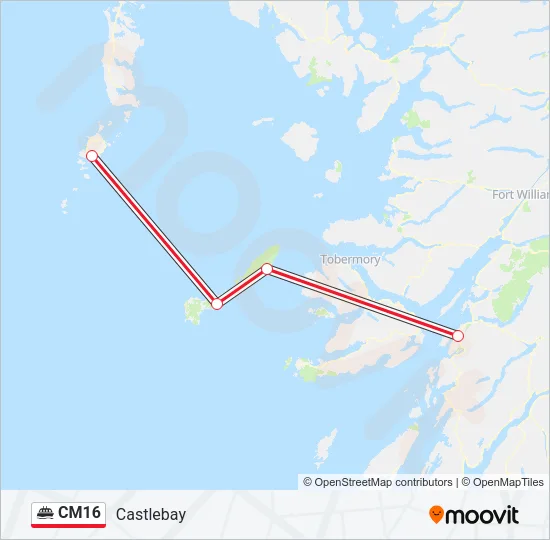 CM16 Ferry Line Map
