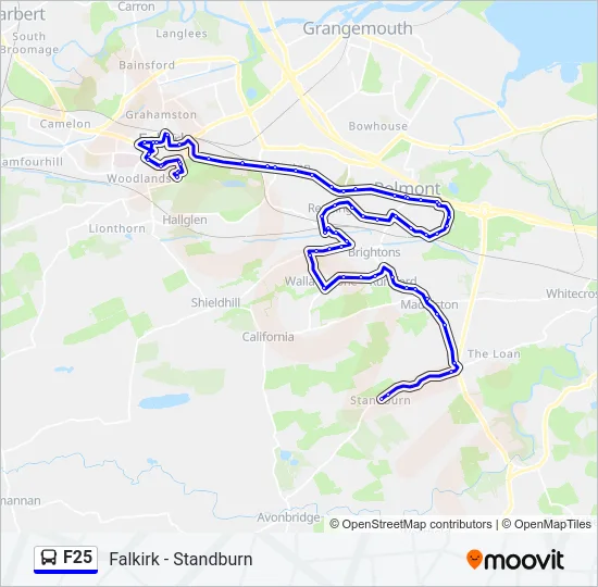 F25 Bus Line Map