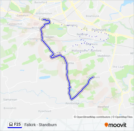 F25 Bus Line Map