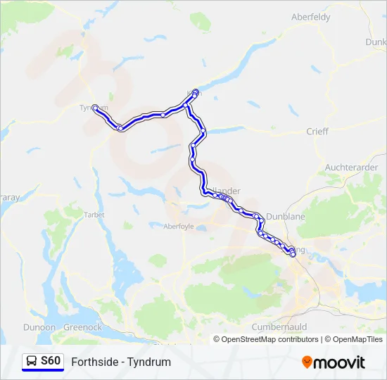 S60 Bus Line Map