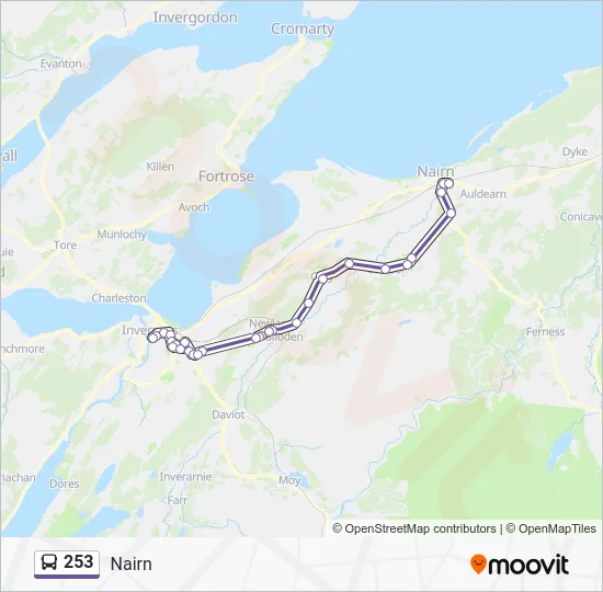 253 Route: Schedules, Stops & Maps - Nairn (Updated)