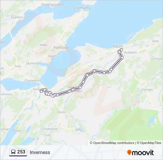 253 Bus Line Map