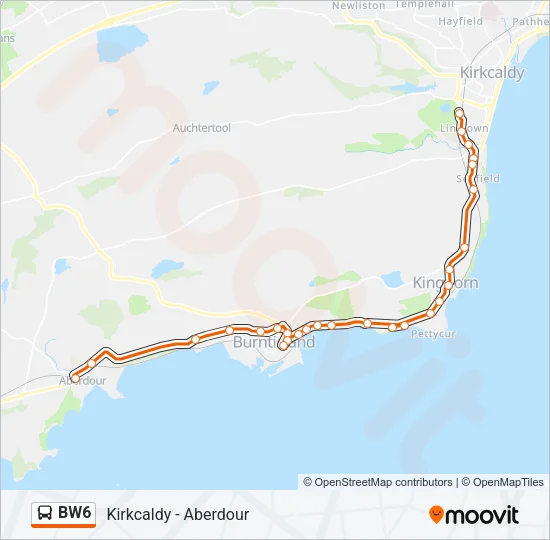 BW6 Bus Line Map