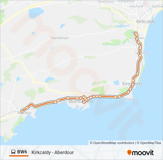 BW6 Bus Line Map