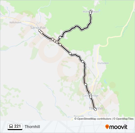 221 Route: Schedules, Stops & Maps - Thornhill (Updated)