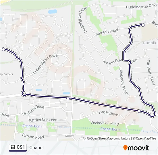 CS1 Bus Line Map